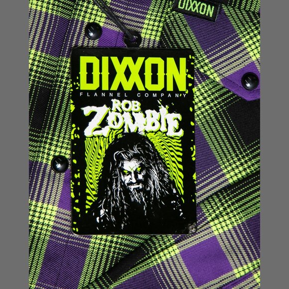 DIXXON FLANNEL x ROB ZOMBIE Flannel Shirt - Men's Small - Collab - Picture 3 of 14